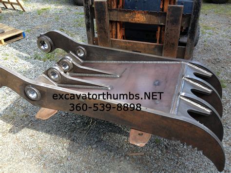 compact excavator thumbs|excavator with thumb for sale.